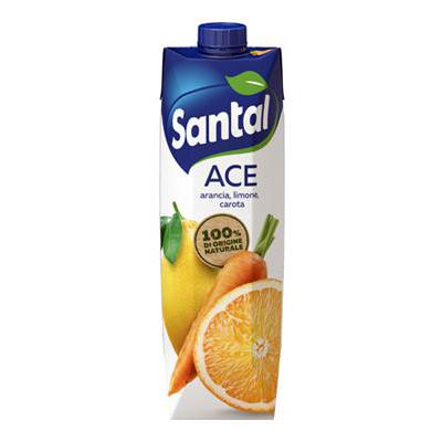 Santal Carrot, Orange and Lemon "ACE" Juice Carton Bottle 12 x 1 Litre