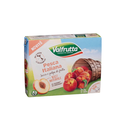 Valfrutta Peach Juice Brik 8 x 3 x 200ml