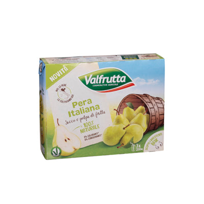 Valfrutta Pear Juice Brik 8 x 3 x 200ml