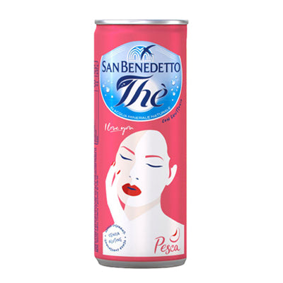 San Benedetto Peach Iced Tea Can 24 x 33cl