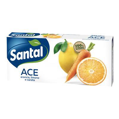 Santal Carrot, Orange and Lemon "ACE" Juice Brik 8 x 3 x 200ml