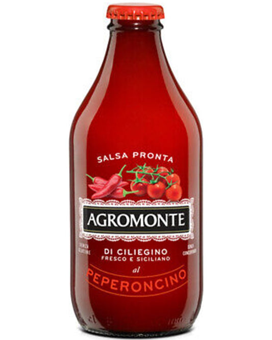 Agromonte Sicilian Ready Sauce of Ciliegino Cherry Tomatoes & Chilli 330g