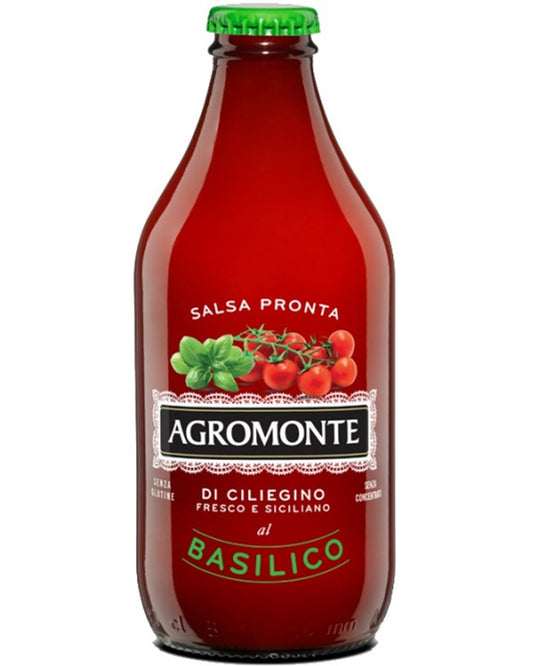 Agromonte Sicilian Ready Sauce of Ciliegino Cherry Tomatoes & Basil 330g