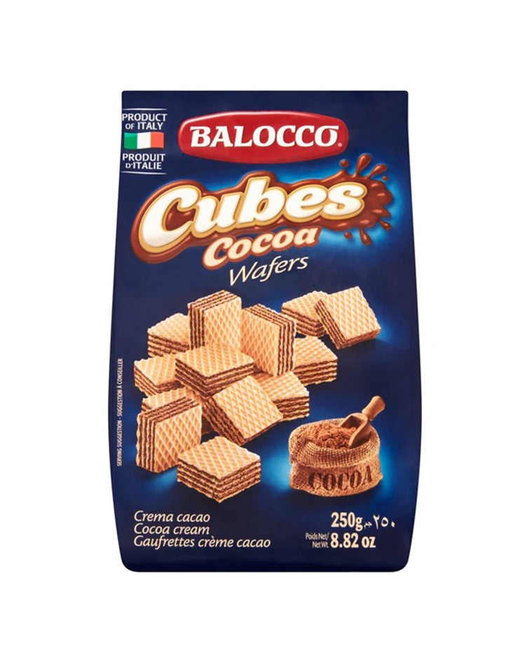 Balocco Cubes Cocoa Cream Wafers 250g