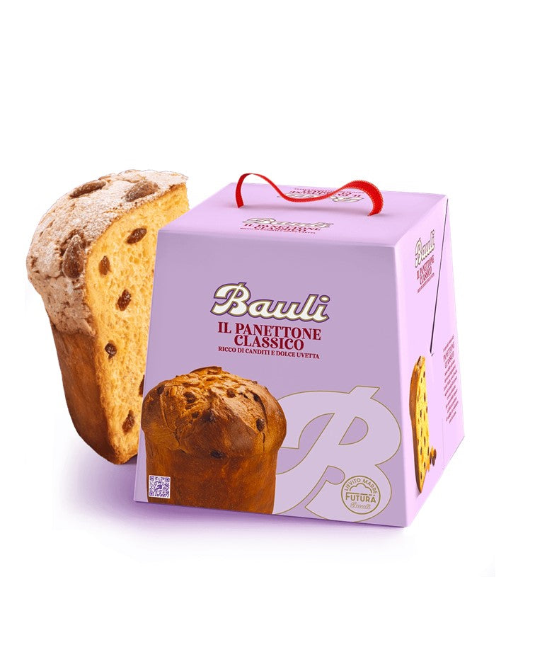 Bauli Traditional Panettone with Candied Fruits & Raisins Italian Christmas Cake 1kg