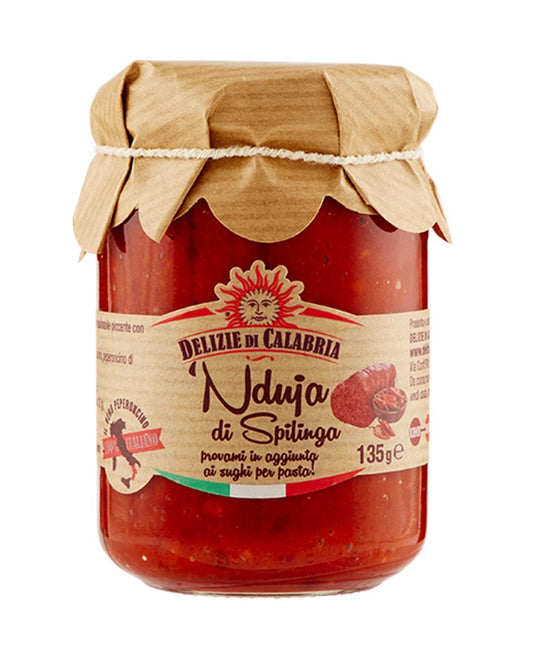 Delizie di Calabria Spreadable Nduja di Spilinga Calabrian Chilli Salame 135g