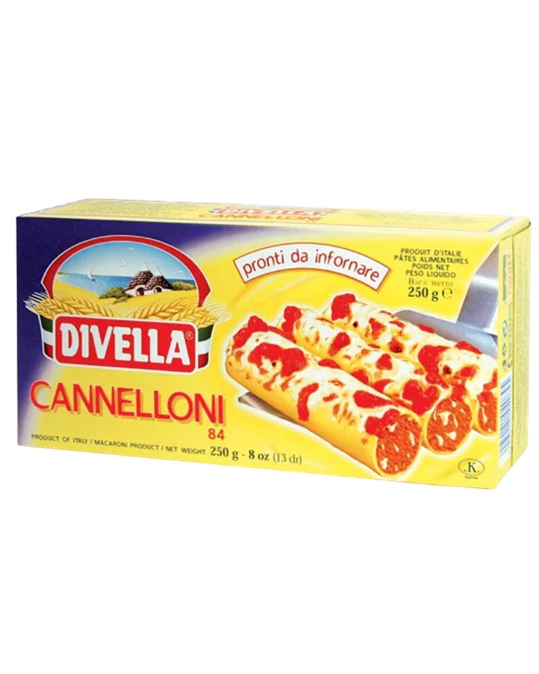 Divella Durum Wheat Pasta Cannelloni Tube 250g