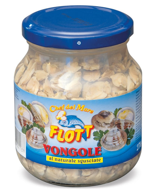 Flott Shelled Clams in Water Jar 270g