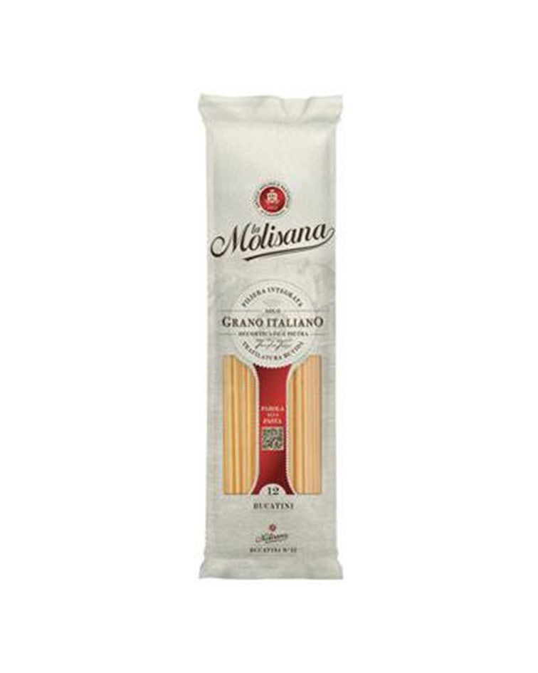 La Molisana Durum Wheat Bronze Cut Pasta Bucatini n.12 100% Italian Wheat 500g