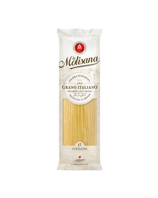 La Molisana Durum Wheat Bronze Cut Pasta Capellini n.17 100% Italian Wheat 500g