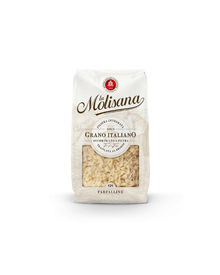 La Molisana Durum Wheat Bronze Cut Pasta Farfalline n.68 100% Italian Wheat 500g