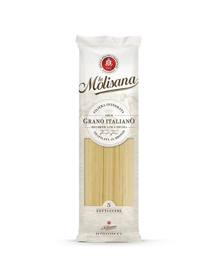 La Molisana Durum Wheat Bronze Cut Pasta Fettuccine n.5 100% Italian Wheat 500g