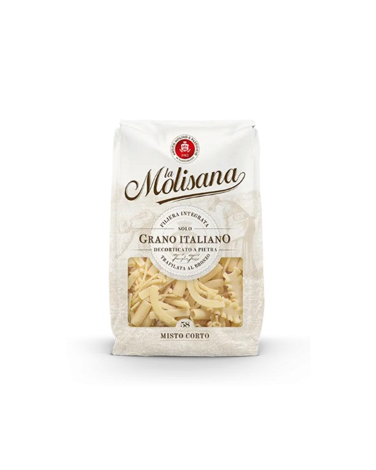 La Molisana Durum Wheat Bronze Cut Pasta Misto Corto n.58 100% Italian Wheat 500g