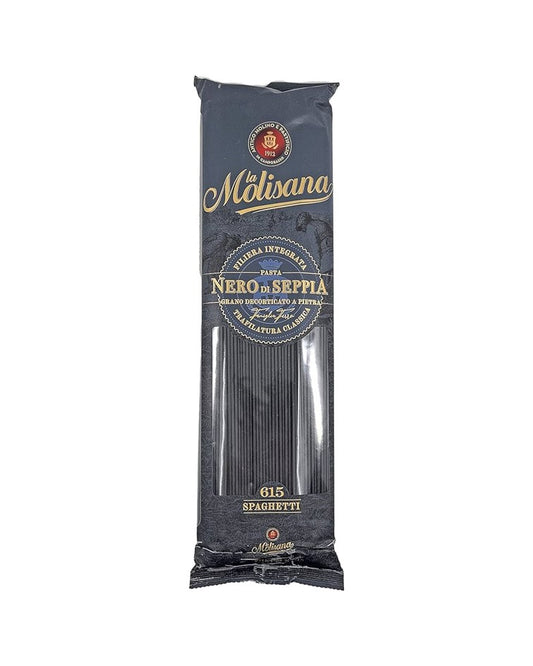 La Molisana Durum Wheat Bronze Cut Pasta Spaghetti Squid Ink n.615 500g