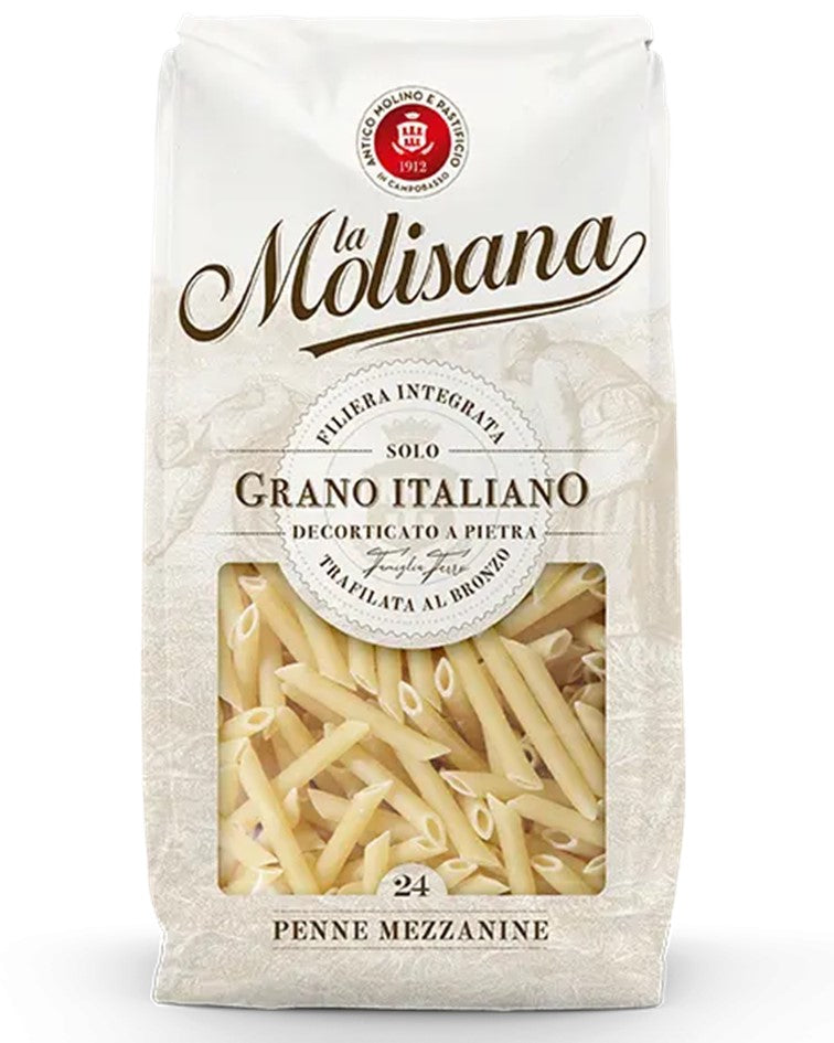 La Molisana Durum Wheat Pasta Penne Mezzanine n.24 100% Italian Wheat 500g