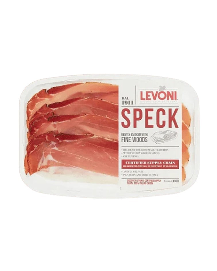 Levoni Sliced Gently Smoked Speck 100% Italian Meat 80g