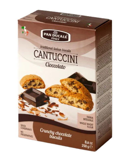 Pan Ducale Cantucci "Biscotti" with Chocolate Bits Traditional Italian Biscuits 200g