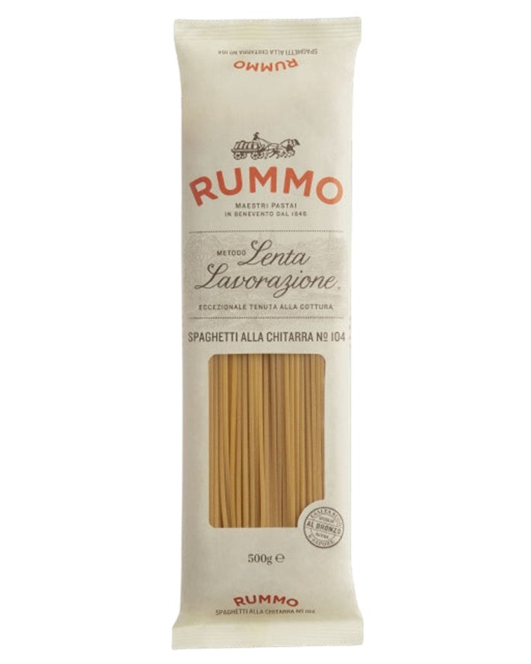 Rummo Durum Wheat Pasta Spaghetti alla Chitarra n.104 "Lenta Lavorazione" 500g