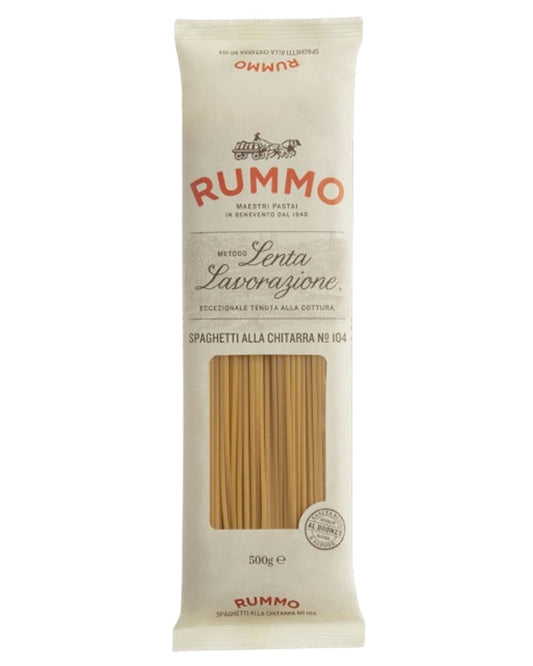 Rummo Durum Wheat Pasta Spaghetti alla Chitarra n.104 "Lenta Lavorazione" 500g