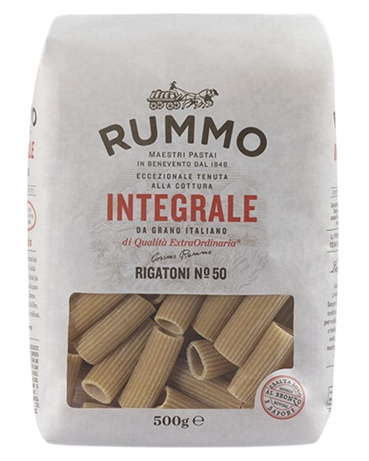 Rummo Integrale Wholemeal Pasta Rigatoni n.50 500g