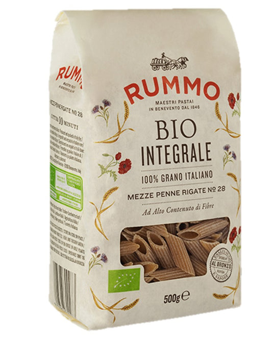 Rummo Wholemeal Pasta Mezze Penne Rigate n.28 500g