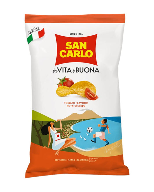 San Carlo Tomato Flavour Potato Crisps 50g