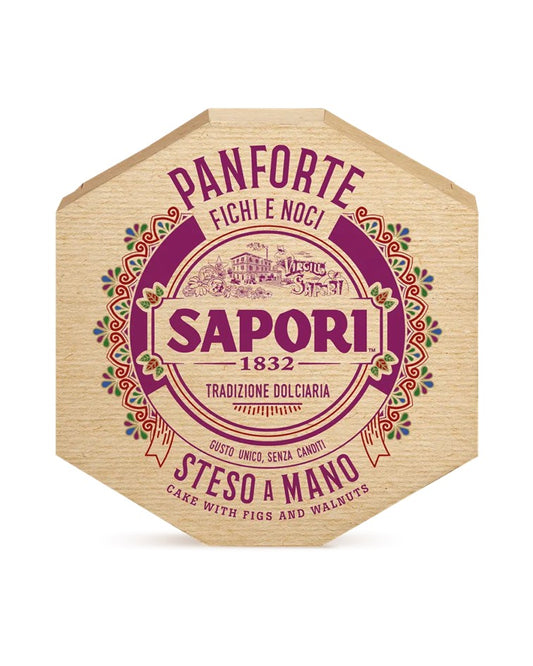 Sapori 1832 Tradizione Dolciaria Traditional Handmade Italian Panforte with Figs & Walnuts 280g