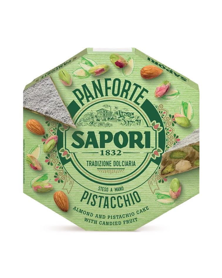 Sapori 1832 Tradizione Dolciaria Traditional Handmade Italian Panforte with Pistachios 280g