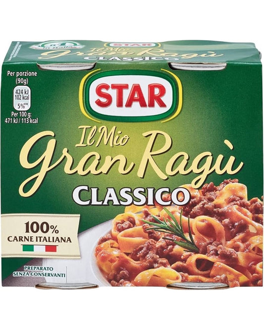 Star Il Mio Gran Ragu' Classic Bolognese Sauce 2 x 180g