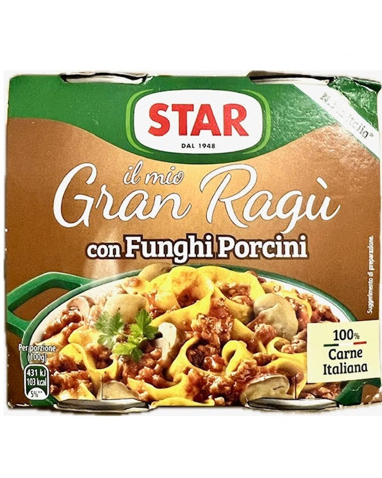 Star Il Mio Gran Ragu' Porcini Mushrooms Sauce 2 x 180g