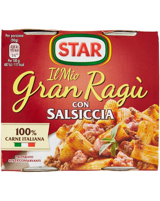 Star Il Mio Gran Ragu' Sausage Sauce 2 x 180g