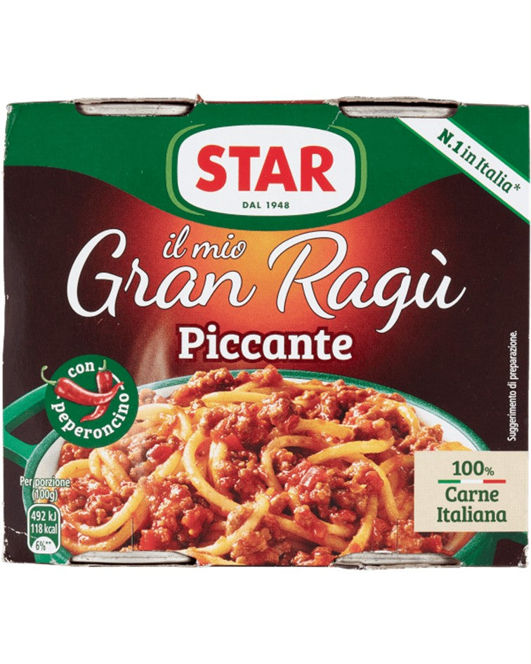 Star Il Mio Gran Ragu' Spicy Bolognese Sauce 2 x 180g