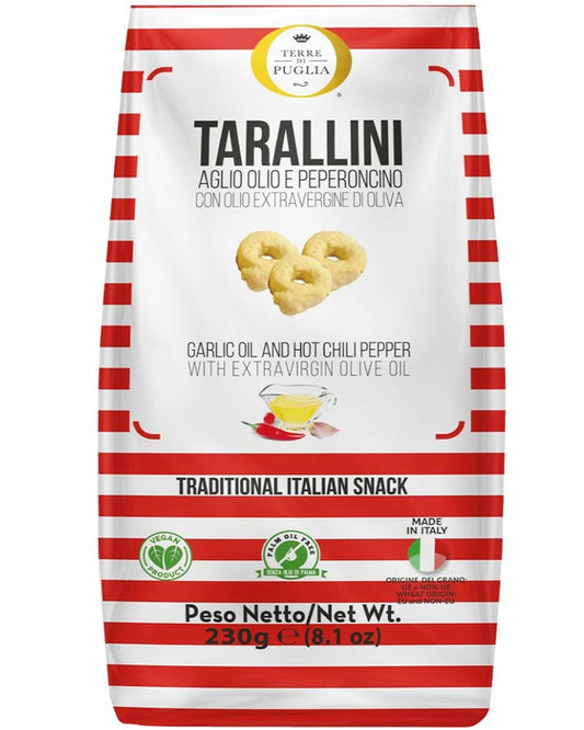 Terra di Puglia Tarallini with Garlic & Chilli 230g