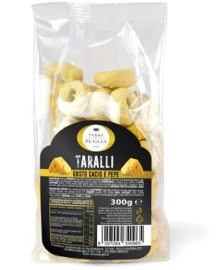 Terre Di Puglia Taralli With Cacio Cheese & Black Pepper 300g