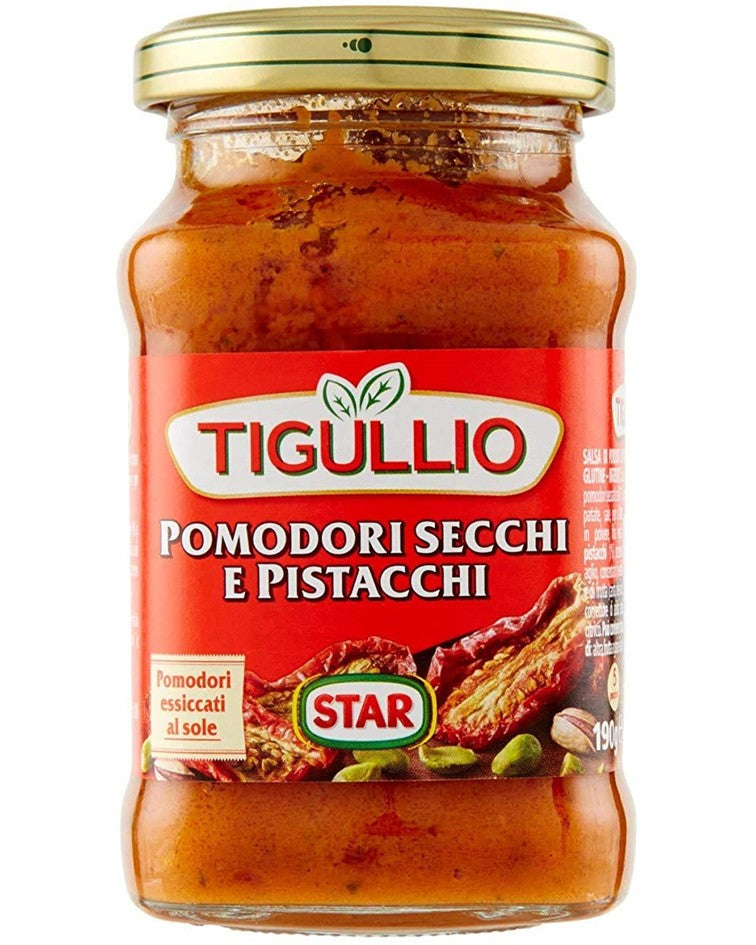 Tigullio Star Pesto Sun Dried Tomatoes & Pistachio 190g