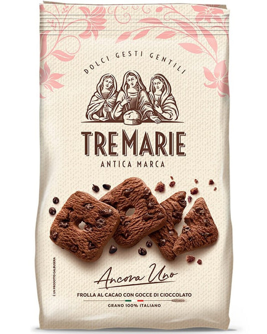 Tre Marie Ancora Uno Cocoa Biscuits with Chocolate Drops 300g