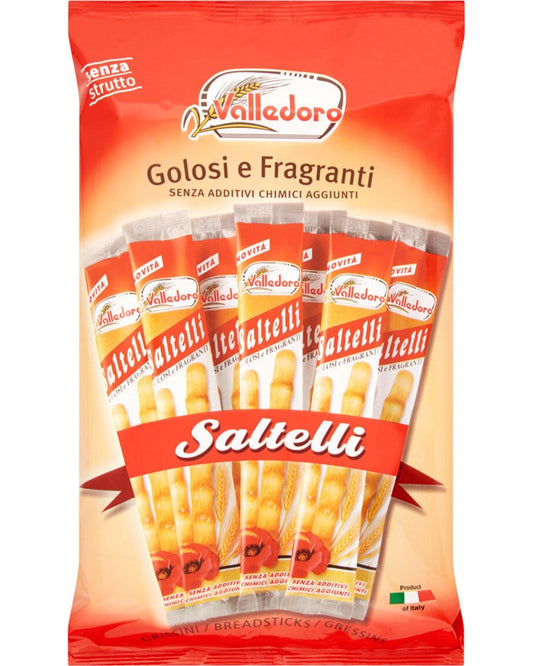 Valledoro Multipack Saltelli Grissini Breadsticks With Salt Bits 240g