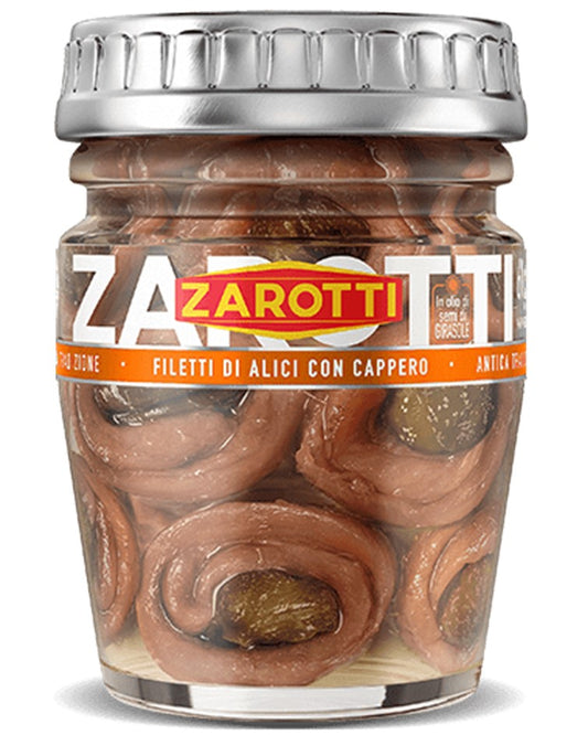 Zarotti Anchovy Fillets with Capes 60g