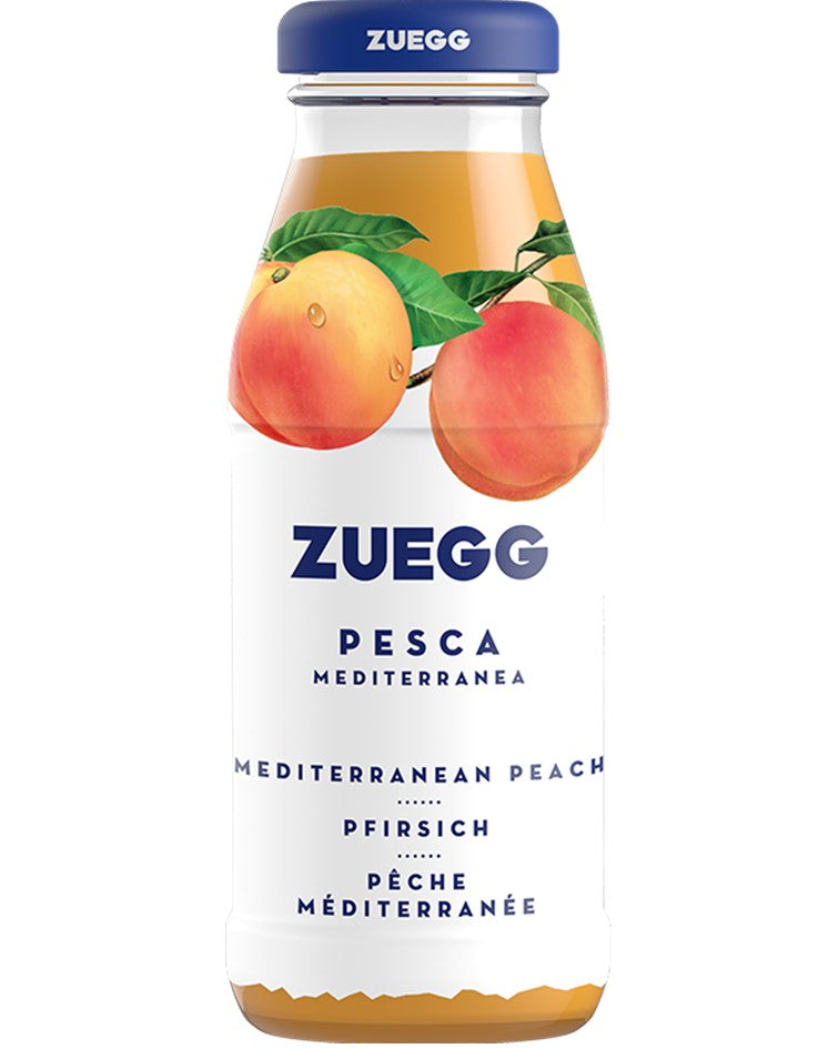 Zuegg Peach Juice in Glass Bottle 200ml