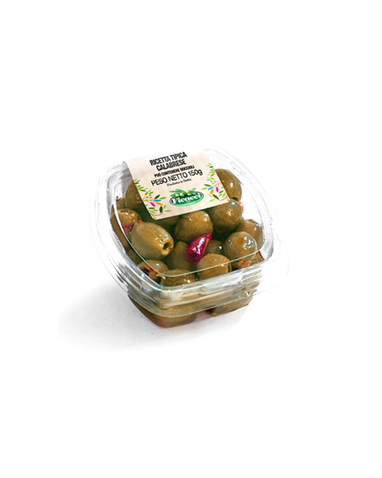 Ficacci Calabrian Recipe Pitted Green Olives 150g