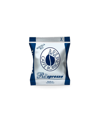 Caffe Borbone Coffee "Respresso" Blue Blend - 50 Capsules - Compatible with Nespresso® Home Machines