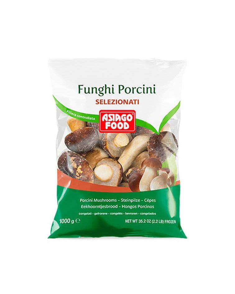 Asiago Food Frozen Whole Porcini Mushrooms First Choice 1 kg