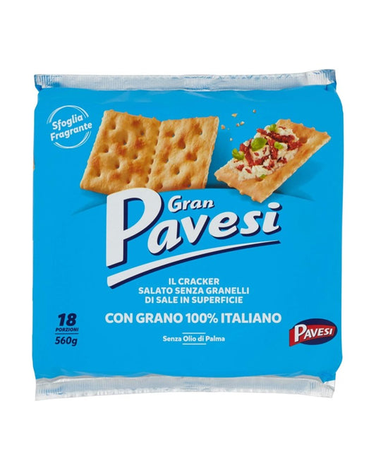 Gran Pavesi Crackers Unsalted 560g